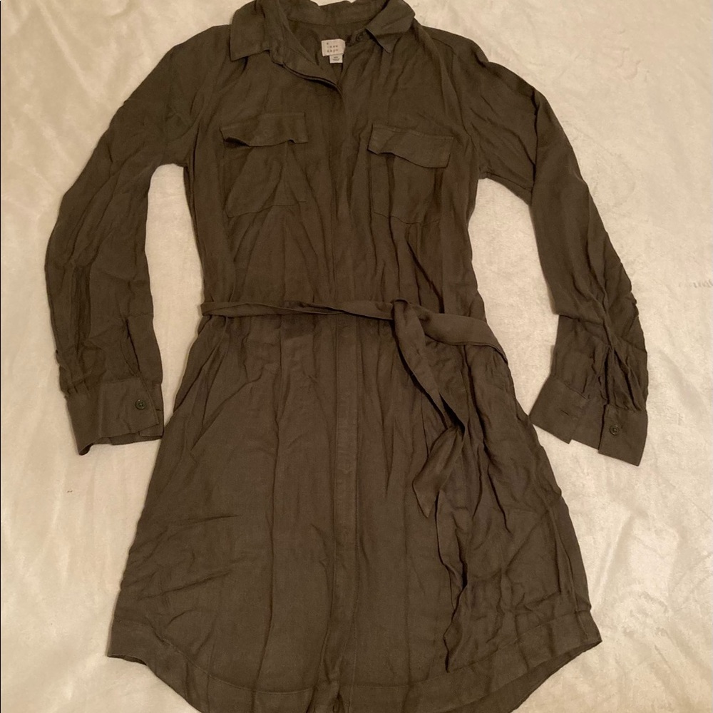 Dark Green Short Dress